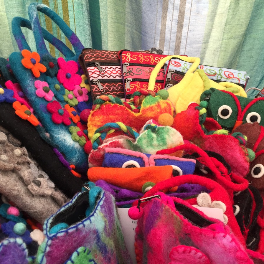 A selection of felt goods