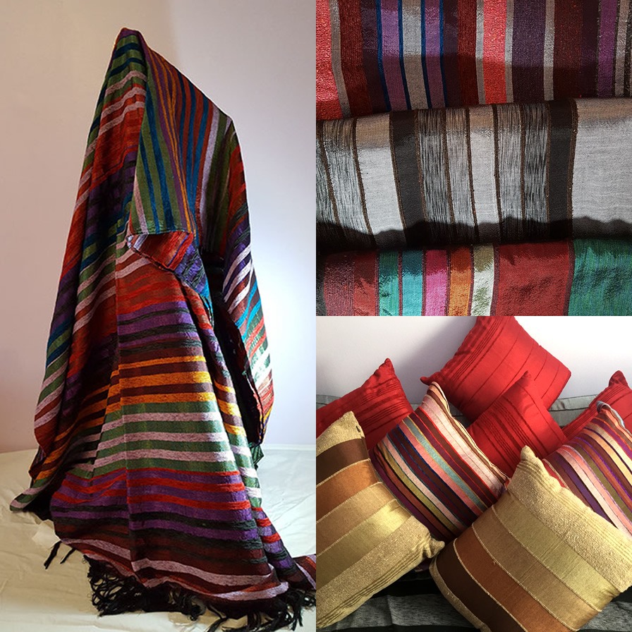A collection of Sabra Silk items